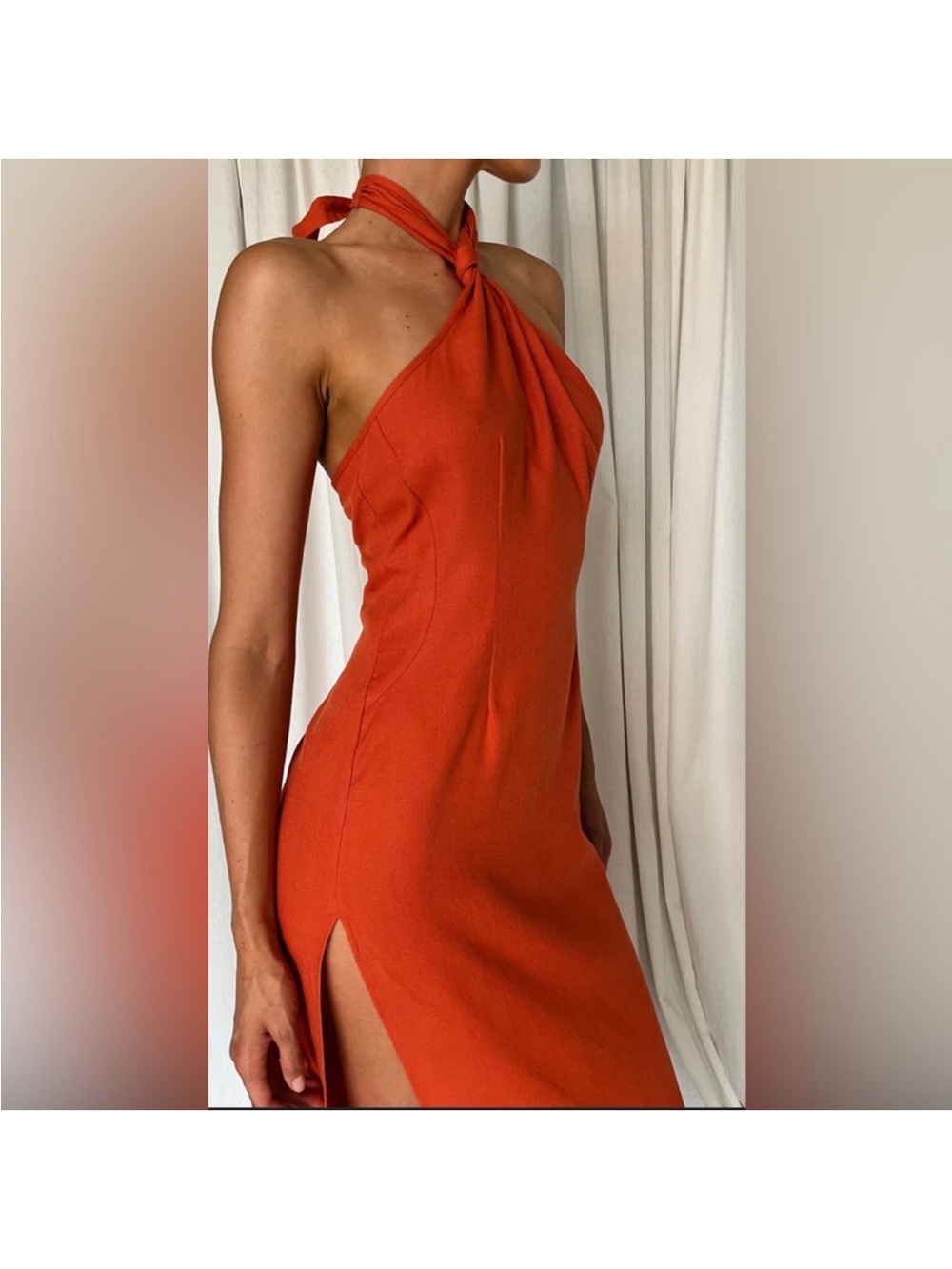 Meshki Halter-Neck Midi Dress - Picture 2 of 6